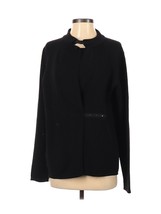 Annette Gortz Jacket Size S Black Adjustable Snap Wrap Lagenlook Merino Knit - £38.22 GBP