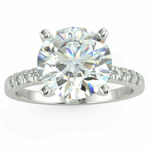 Round Cut 2.95Ct Simulated Diamond White Gold Plated Engagement Ring in Size 9 - £108.24 GBP
