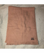 Steve Madden Dusty Rose Color Long Fringe Trim Scarf 74X13.5 - €6,86 EUR