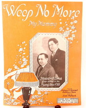 Weep No More My Mammy Sheet Music Vintage 1921 Piano Voice Howard Bros 4... - £10.11 GBP