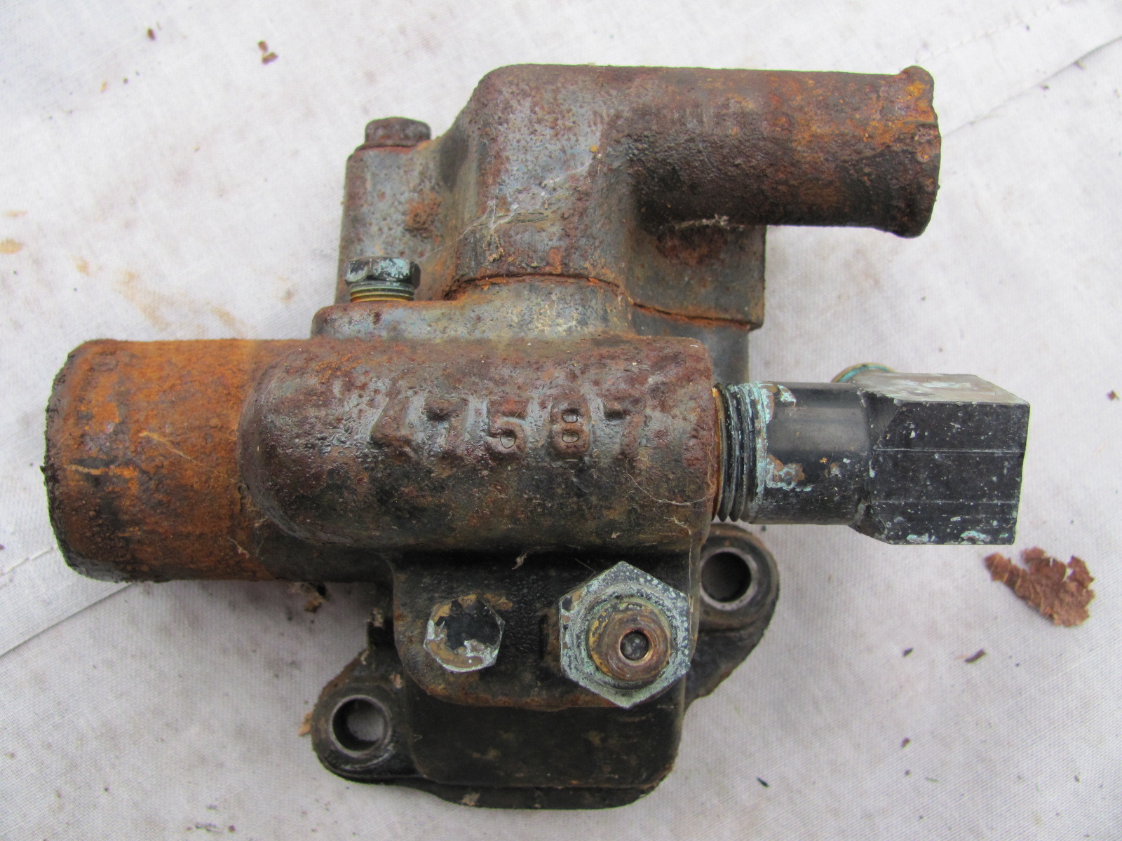 Mercruiser 120Hp. Thermostat Housing 1976 #60372, 47587 - $39.00