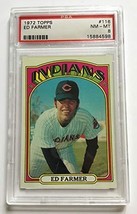1972 Topps Ed Farmer #116 PSA 8 NM-MT Indians - $338.27 MXN