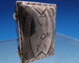 Native Am Silver Box with Hand Stamped Design (unmarked) 1 1/2&quot; x 1&quot; (#7... - $187.11