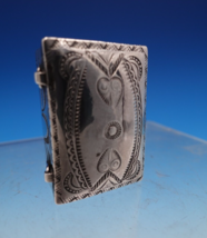 Native Am Silver Box with Hand Stamped Design (unmarked) 1 1/2&quot; x 1&quot; (#7... - £147.37 GBP