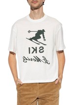 Bally men's ski st mortiz logo graphic t-shirt Bone - $232.51 CAD