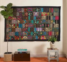 Handmade Vintage Patchwork Tapestry Wall Decor 40x60 inch Wall Hanging tapestrie - £25.83 GBP