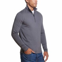 Weatherproof Vintage 1/4 Zip L/S Soft Hand Feel Pullover Charcoal Mens S... - $369.05 MXN