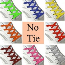 2 pairs No Tie Tieless Elastic Flat Shoe Laces strings for Sneakers Kids... - £6.38 GBP