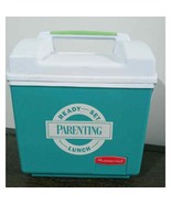 Rubbermaid Sidekick Teal &amp; Neon Green Mini Cooler Lunch Box Vintage Mode... - $28.07 CAD