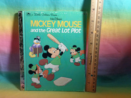 Vintage Disney&#39;s Mickey Mouse and the Great Lot Plot Little Golden Book - £2.63 GBP