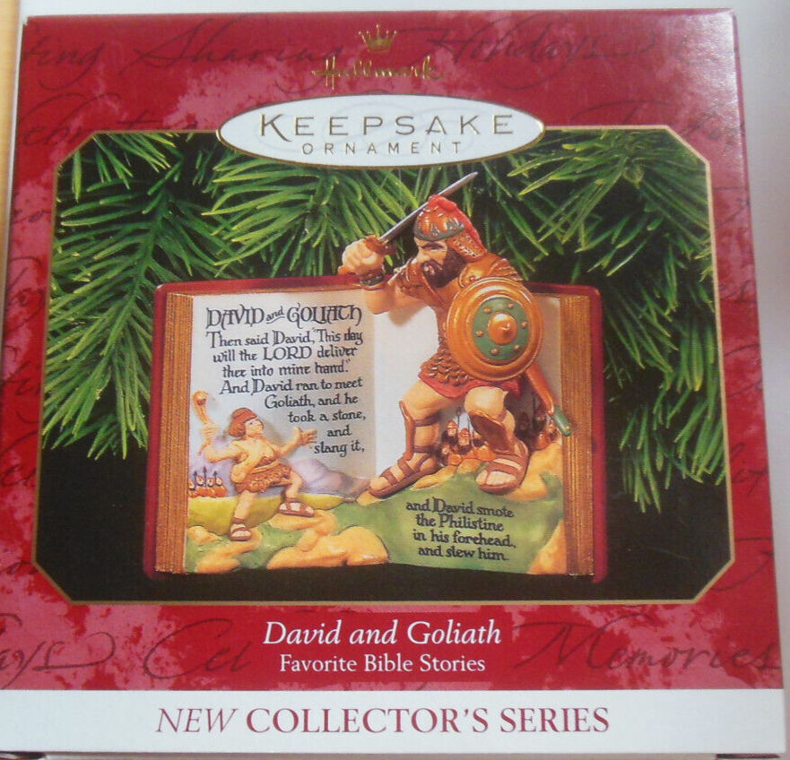 Hallmark Keepsake Ornament David & Goliath Bible Stories 1999
