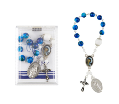 St. Teresa Do Small Things Emergency Rosary Chaplet &amp; Prayer Card Catholic - £13.28 GBP