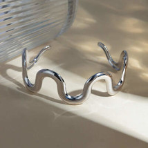 Stainless Steel Wave Shape Bracelet - $11.02