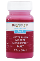 Waverly Inspirations 60882E Chalk Paint, Matte, Laquer Red, 2 Fl. Oz. - £3.70 GBP