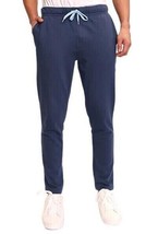 TailorByrd Blue French Terry Drawstring Pants, TailordByrd Drawstring Pa... - $29.67