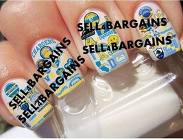 2025 Los Angeles Chargers 50 Different Designs Promo Salon Quality Nail ... - $49.49