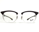 Ray-Ban Eyeglasses Frames RB7112 5685 Brown Gray Clear Round 53-20-145 - £68.15 GBP