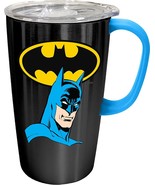 Batman 18535 Stainless Steel w/ Handle Coffee Tea Travel Mug Cup 18 oz 6... - $452.37 MXN