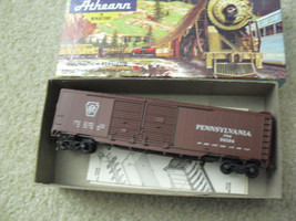 Vintage HO Scale Athearn Bev Bel Pennsylvania DD Box Car 50&#39; in Box 485 - £14.75 GBP