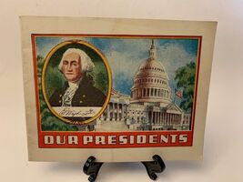 Our Presidents Booklet Vintage 1930s Alka Seltzer Dr. Miles Nervine Adve... - $6.90