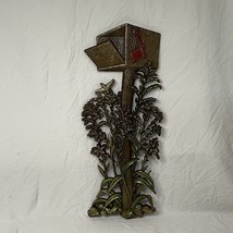 Vintage 18&quot; Burwood Products Resin Wall Plaque 0311 Wooden Mailbox Folia... - $23.75