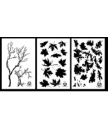 3Pack! Spray Paint Camouflage Stencils 14&quot; Gnarly Branch - Maple - TACS - £10.97 GBP