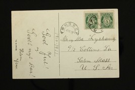 Vintage Postcard Postal History Norway Frozen Ice Tunnel Tonsberg Cancel 1910 - £6.50 GBP