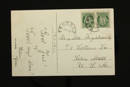 Vintage Postcard Postal History Norway Frozen Ice Tunnel Tonsberg Cancel... - $8.30