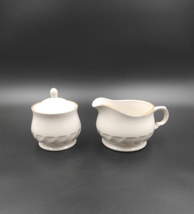 Vintage Hearthside Sugar &amp; Creamer Gravy Boat Set Sculptura Stoneware Japan - £13.74 GBP