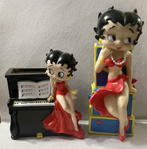 Vintage Betty Boop Sitting on Piano Pencil Holder Figurine + Las Vegas M... - $47.45