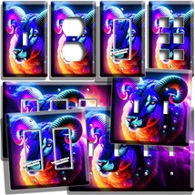 COLORFUL RAM ARIES ZODIAC SIGN LIGHT SWITCH OUTLET WALL PLATES WILD NATU... - $10.79+