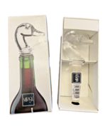Wine Bottle Stopper Mikasa Crystal Glass Mallard Duck Austria Open Box U... - £8.73 GBP