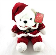 Dan Dee Snowflake Friends 2000 Christmas Bear Santa Plush Toy Stuffed Animal - £15.81 GBP
