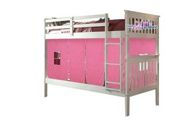 Aurora White Bunk Bed for Girls with Tent - £557.45 GBP