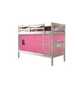 Aurora White Bunk Bed for Girls with Tent - $699.00