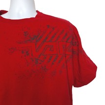 Vans Men&#39;s Graphic T Shirt Size XL Red Short Sleeve Crew Neck Spell Out - $21.71 CAD