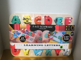FAO Schwarz Learning Letters Animal Alphabet Puzzle Board 27 Pieces New Sealed - £14.24 GBP