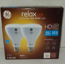 GE Lighting Relax HD LED Light Bulbs, Soft White, Dimmable, 700 Lumens, ... - £14.46 GBP