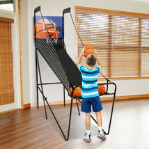 Basketball Arcade Game Machine Foldable Single Shot Electronic Scorer 3 ... - £124.80 GBP