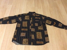 Shirt Nautica Men’s Sz XL/TG Long Sleeve Fish and Duck - £11.17 GBP