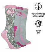 Ducks Unlimited Womens Merino Wool Heavy Camo Pink Crew Boot  Ankle Sock... - $14.39