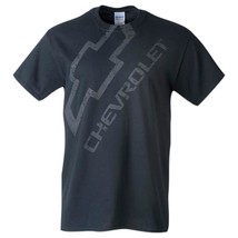 Chevrolet Distressed Bowtie Black T-Shirt - Front Print Only - £21.57 GBP+