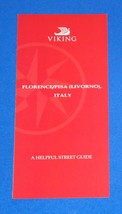 BRAND NEW SUPER VIKING CRUISE FLORENCE PISA ITALY MAP BROCHURE *GREAT RE... - $4.99