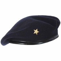 Woollen French Traditional Army Style Che Guevara Classic European Beret Blue - £12.25 GBP