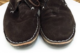 Via Spiga Boots Sz 9.5 M Brown Round Toe Chukka Leather Men - £20.09 GBP