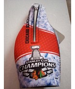 Stanley Cup Champions Blackhawks Bottle Koozie Rare 2015 New NHL - £4.69 GBP