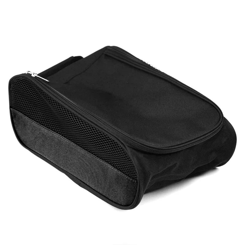 Sporting Portable Golf Shoes Bag Zipper Shoe Case Breathable Water Resistant Car - £23.89 GBP