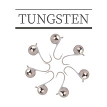 MUUNN 10PCS Tungsten Ball Ice Jig With An Eyelet, Ice Fishing Winter Hook 2.5mm/ - £67.36 GBP