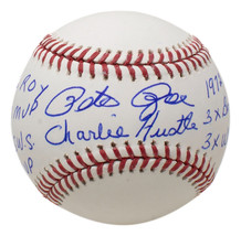 Pete Rosa Firmado Cincinnati Reds Oficial MLB Múltiple Stat Béisbol JSA - £249.64 GBP