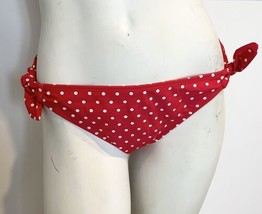 California Waves Red w White Bikini Bottom Size L, NWT - $9.49